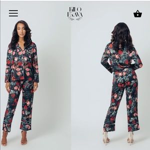 Kilo Brava Long Sleeve Pajama Set Floral NWT $110